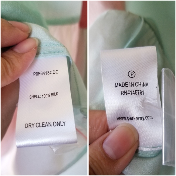 PARKER Ombre Stripe Rainbow High Neck 100% Silk Top - Picture 6 of 15